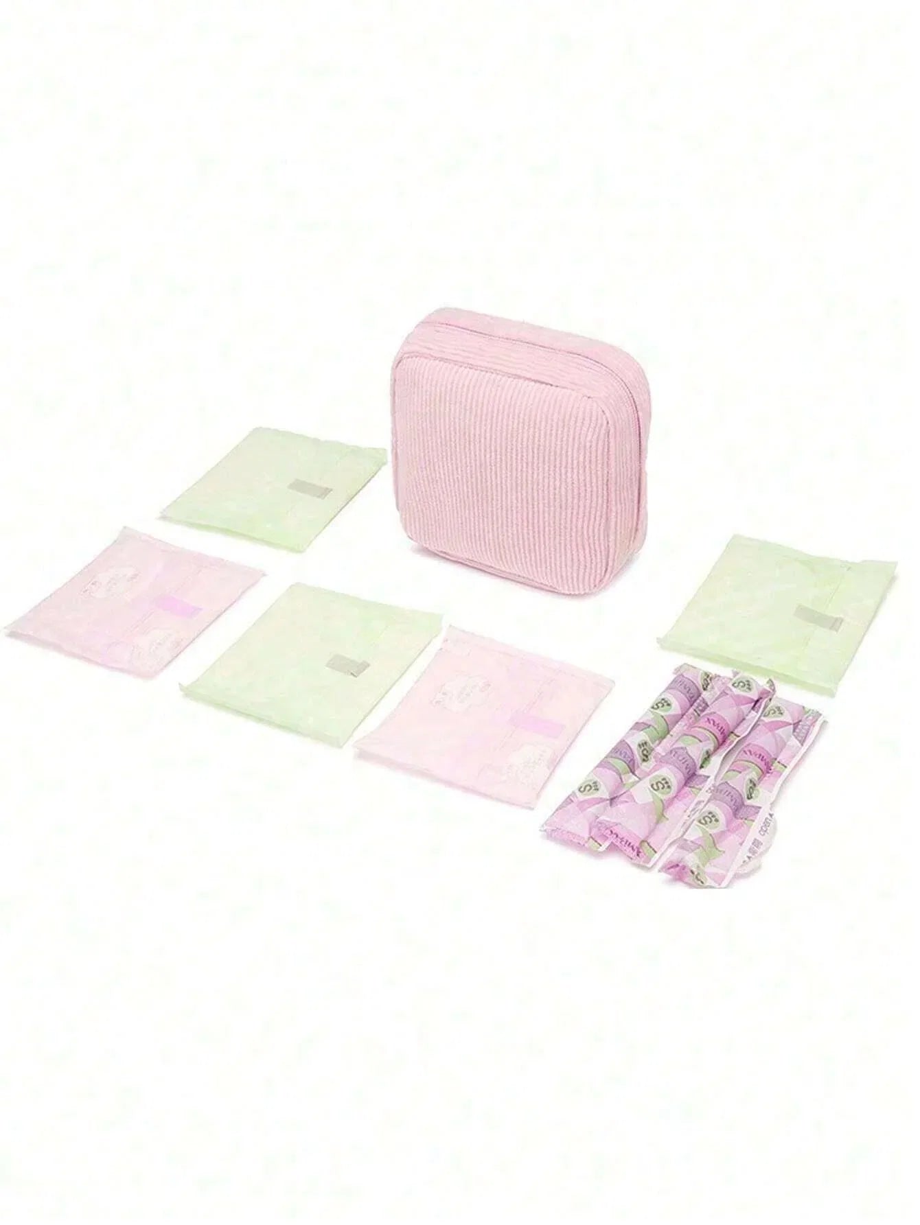 Pink Sanitary Napkin Storage Bag