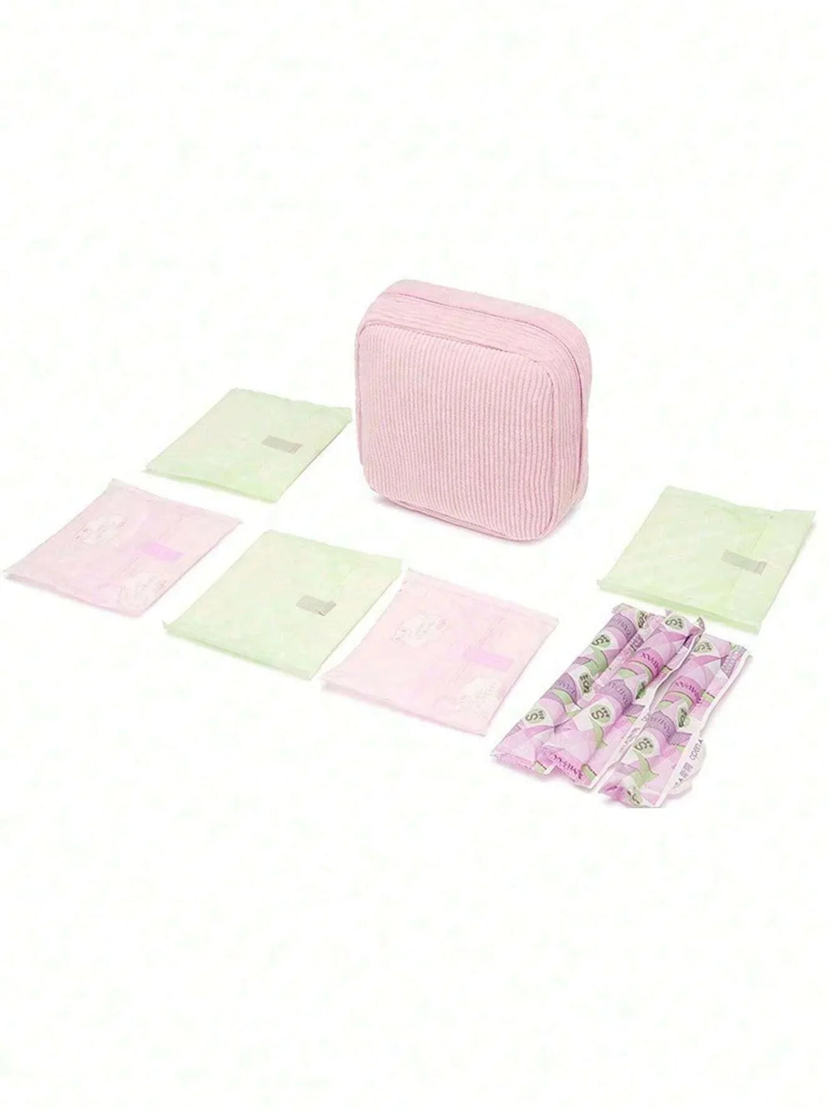 Pink Sanitary Napkin Storage Bag