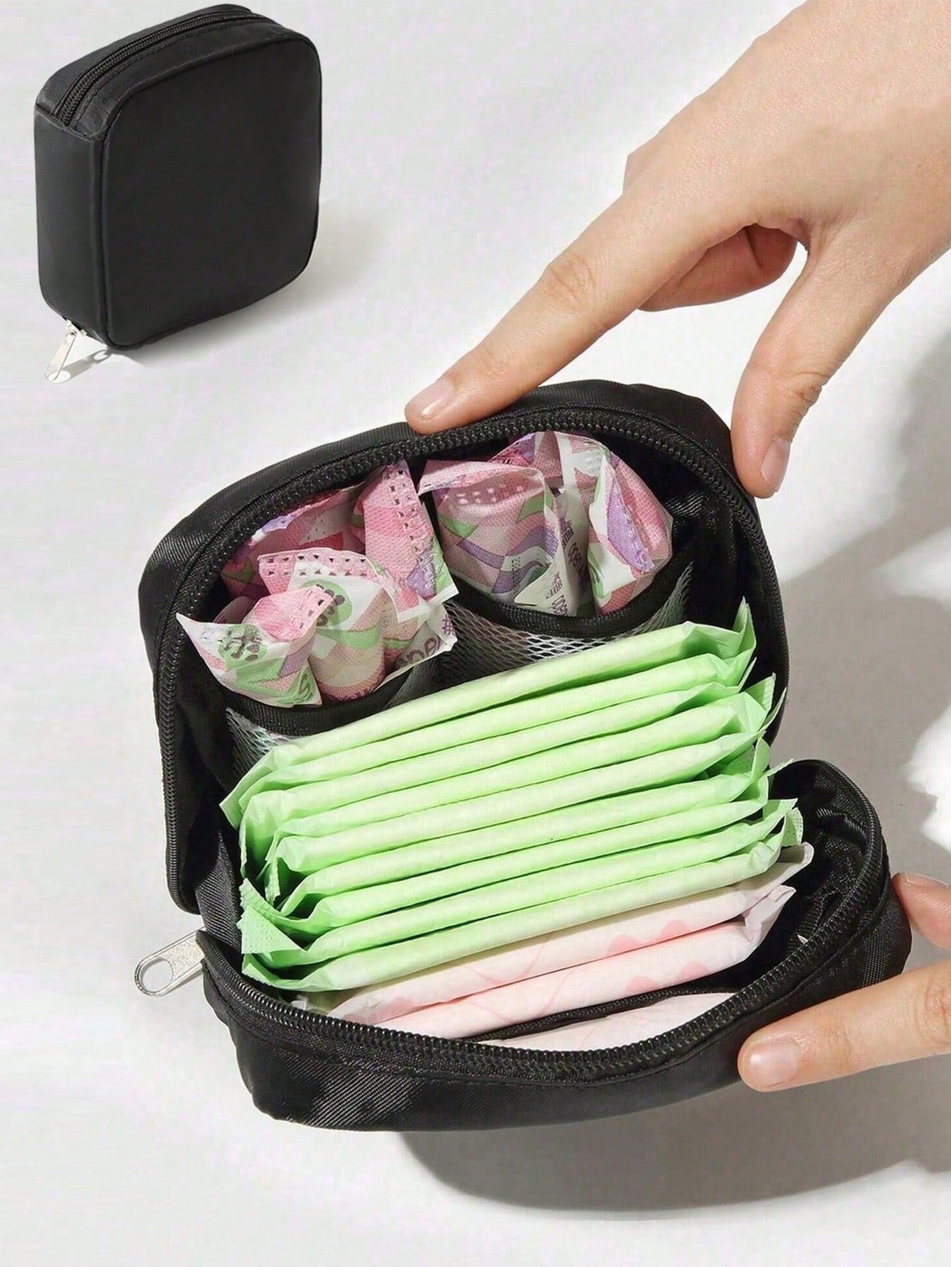 Pink Sanitary Napkin Storage Bag