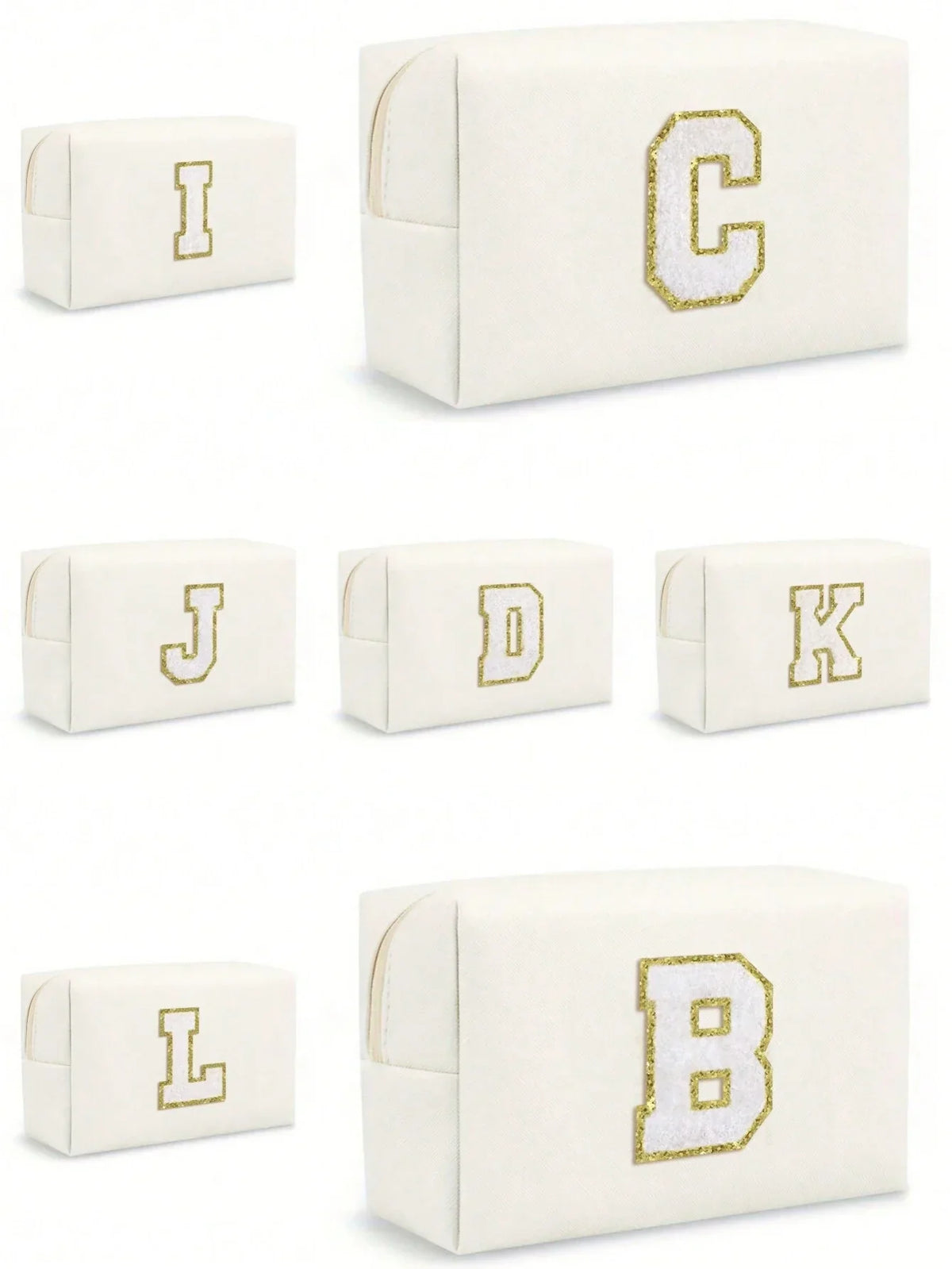 Women’s Monogram PU Makeup Bag