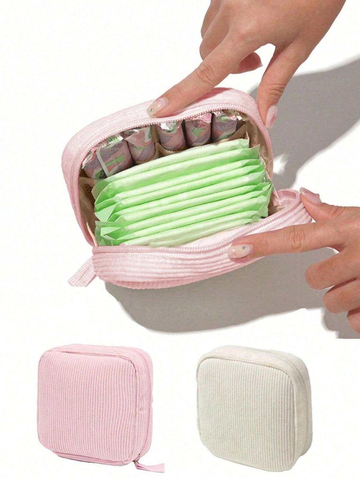 Pink Sanitary Napkin Storage Bag