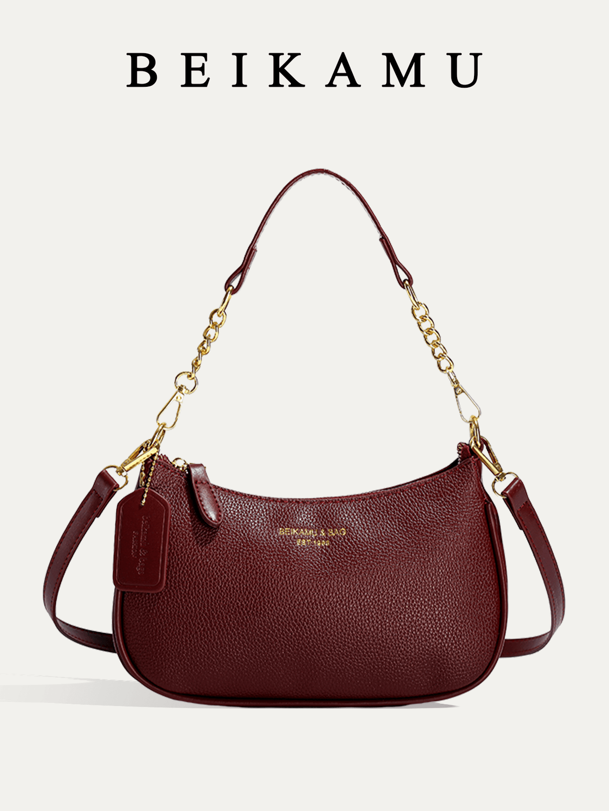 Women Plain PU Shoulder Bag