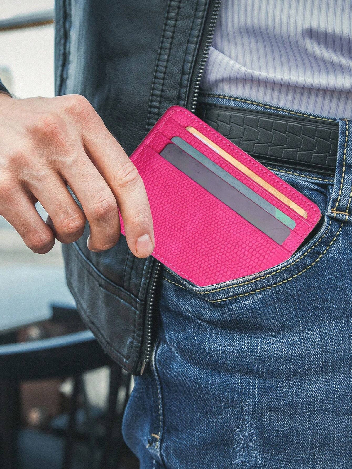Slim Transparent Card Holder Wallet