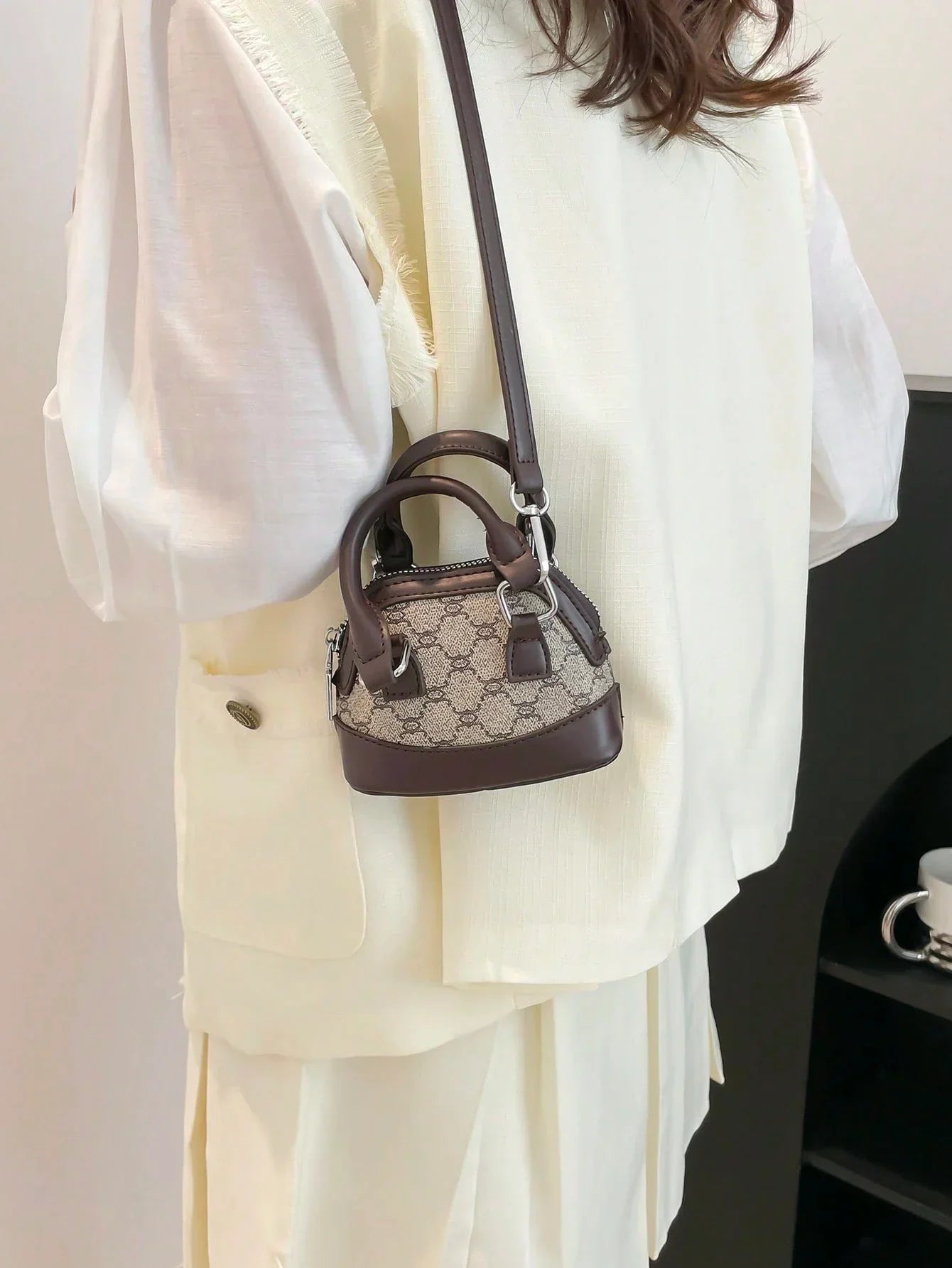 Mini Rhombus Colorblock Shoulder Bag