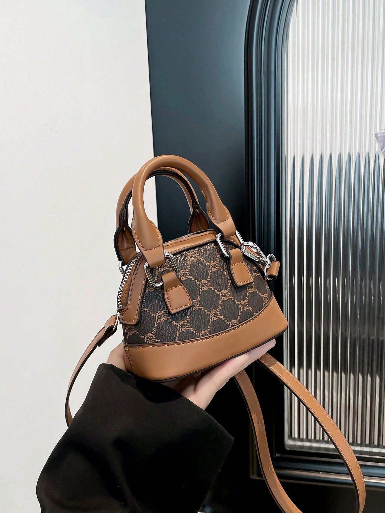 Mini Rhombus Colorblock Shoulder Bag