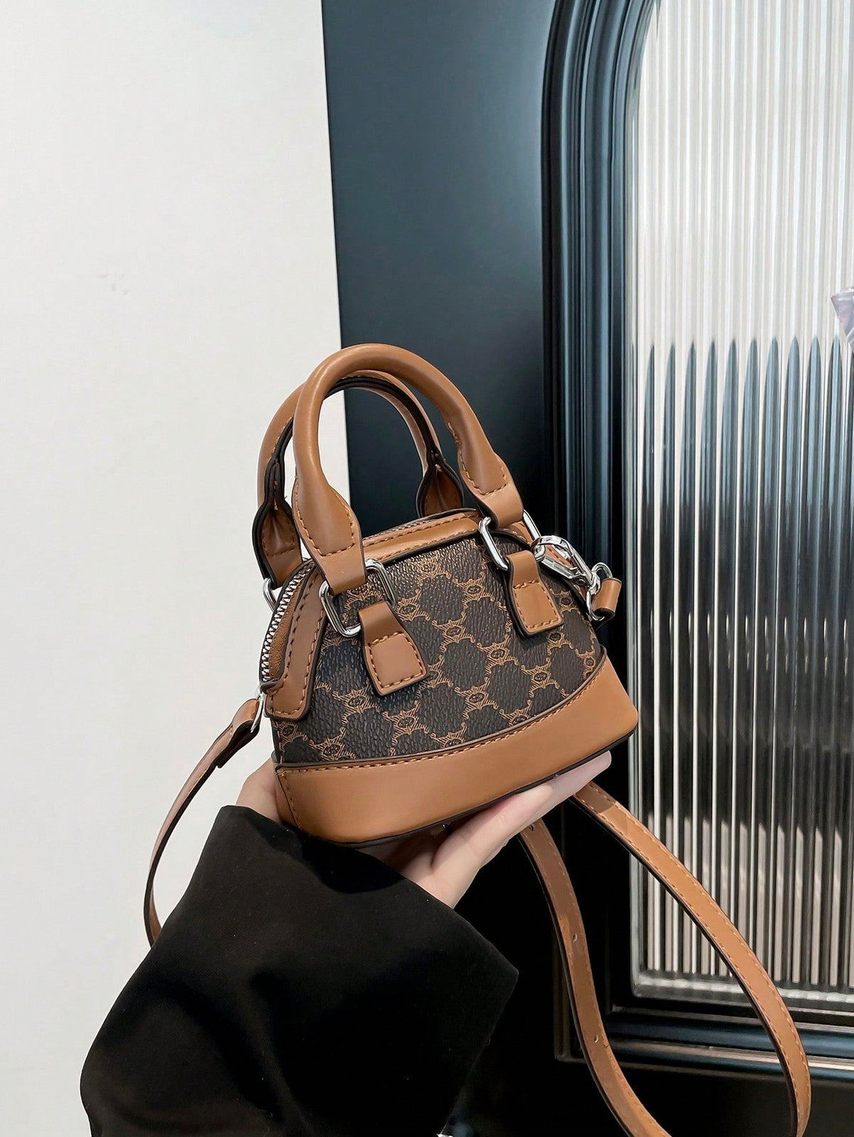 Mini Rhombus Colorblock Shoulder Bag