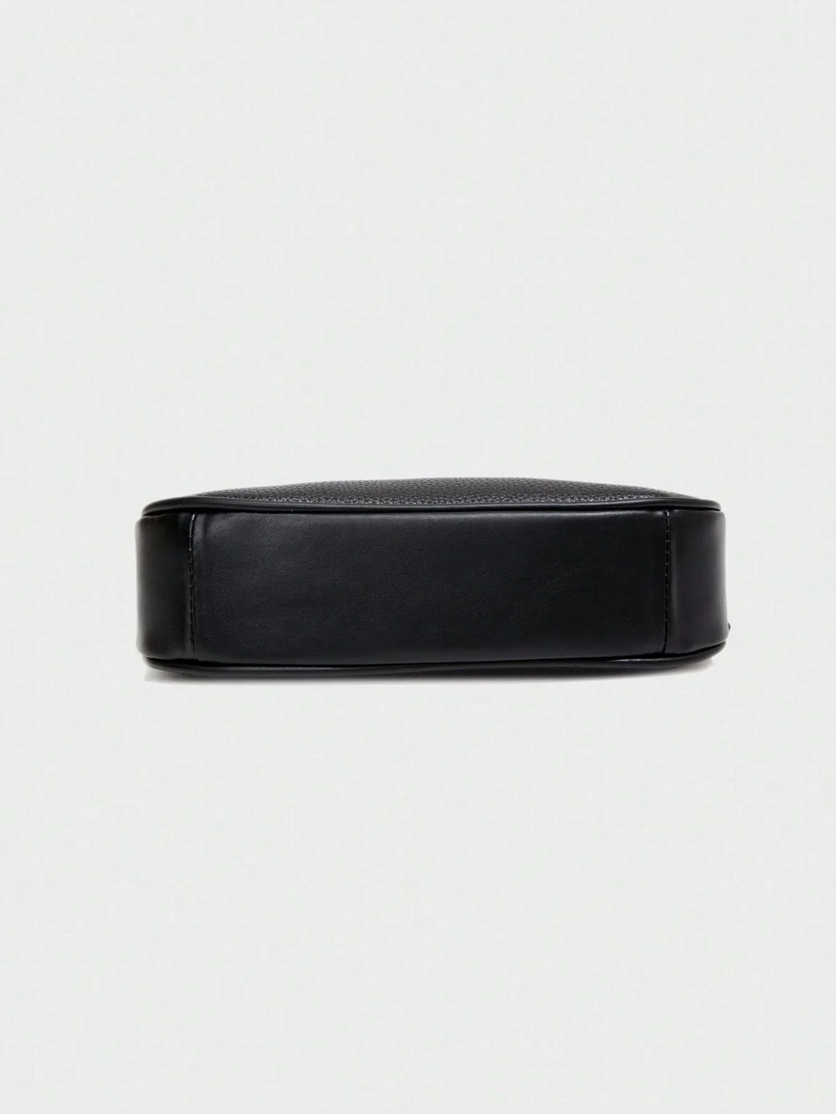 Letter Graphic Crescent Shoulder Bag