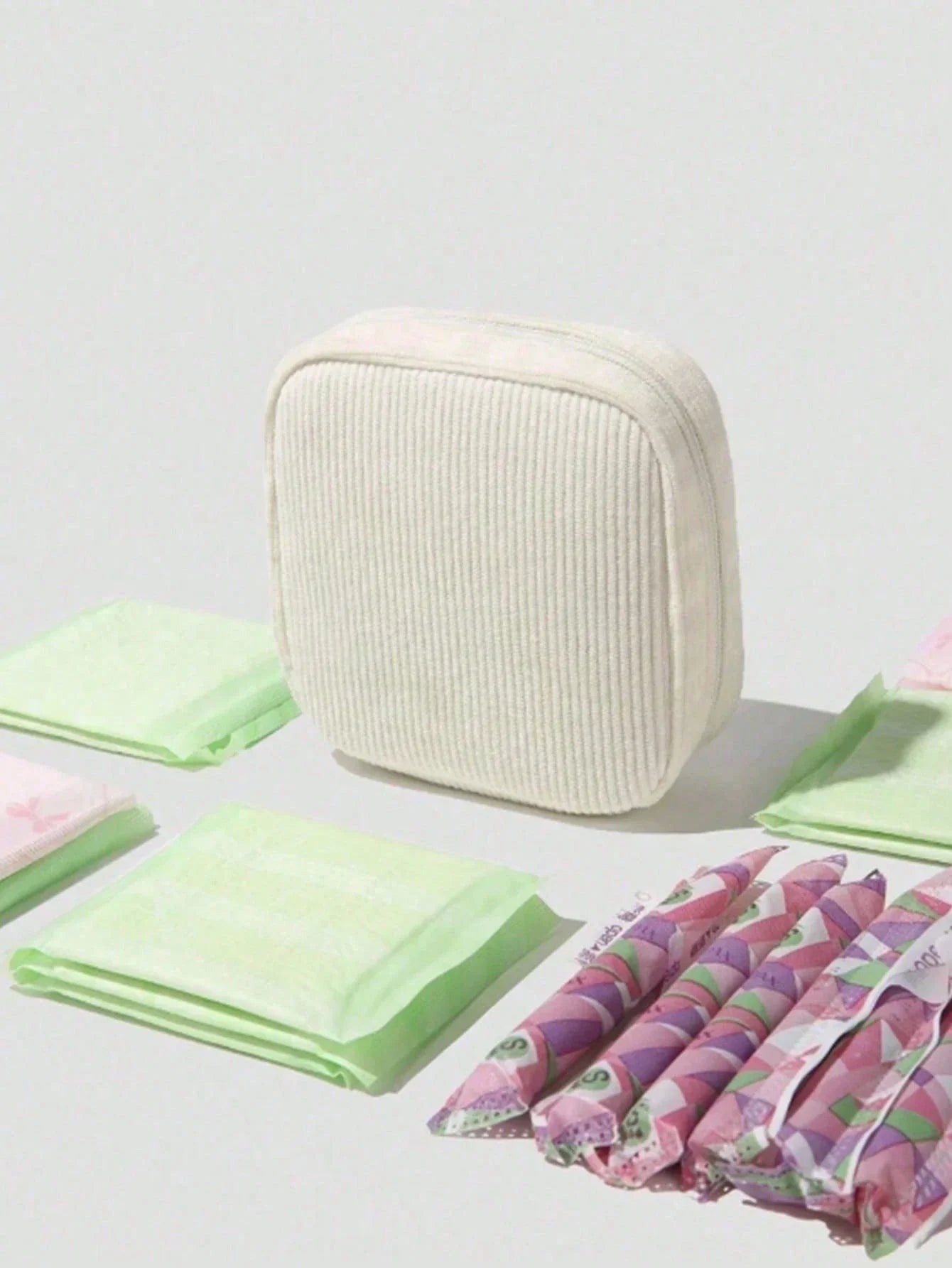 Pink Sanitary Napkin Storage Bag
