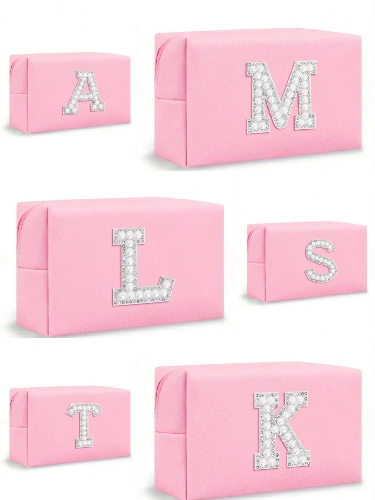Women’s Monogram PU Makeup Bag