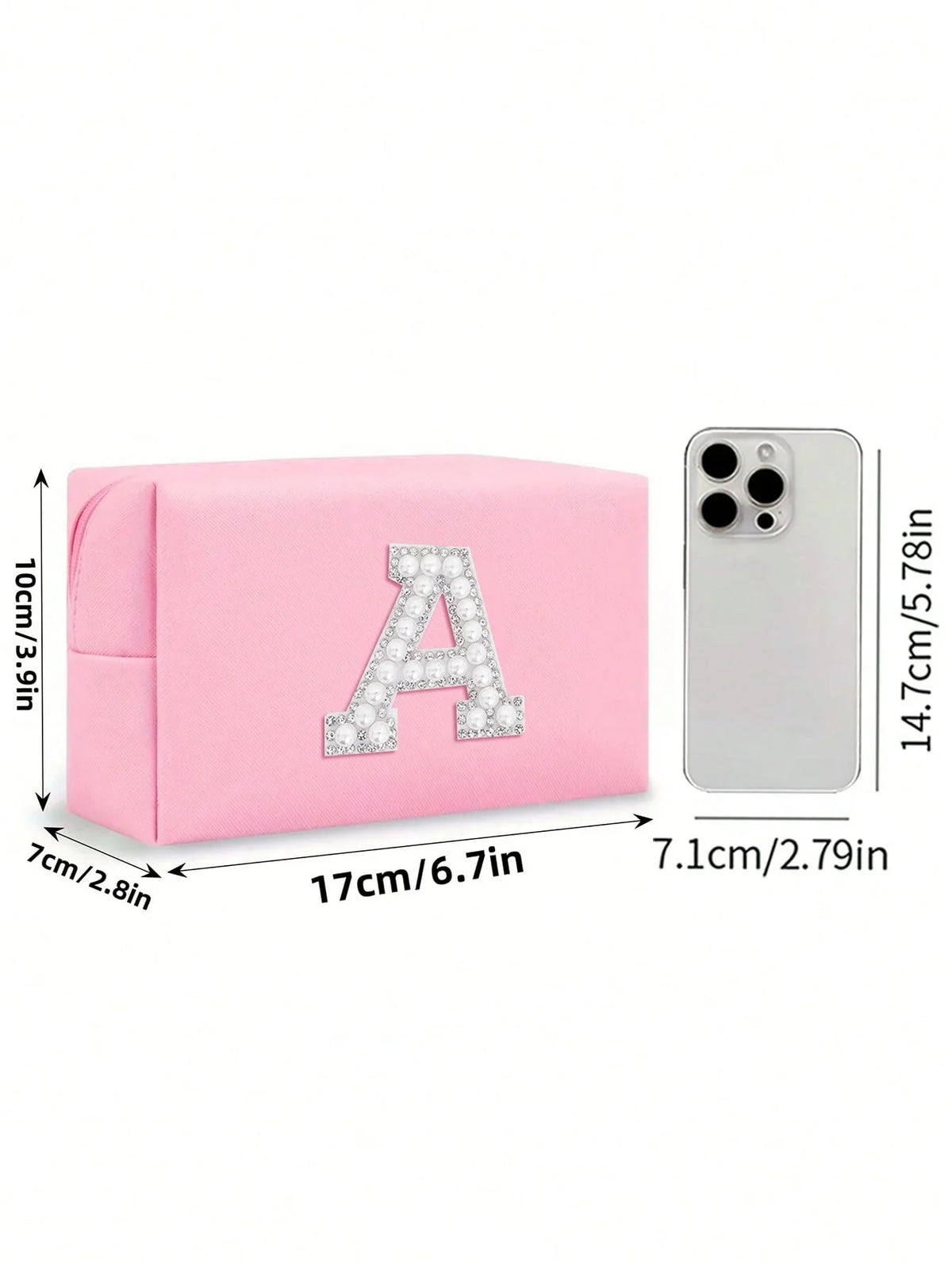 Women’s Monogram PU Makeup Bag