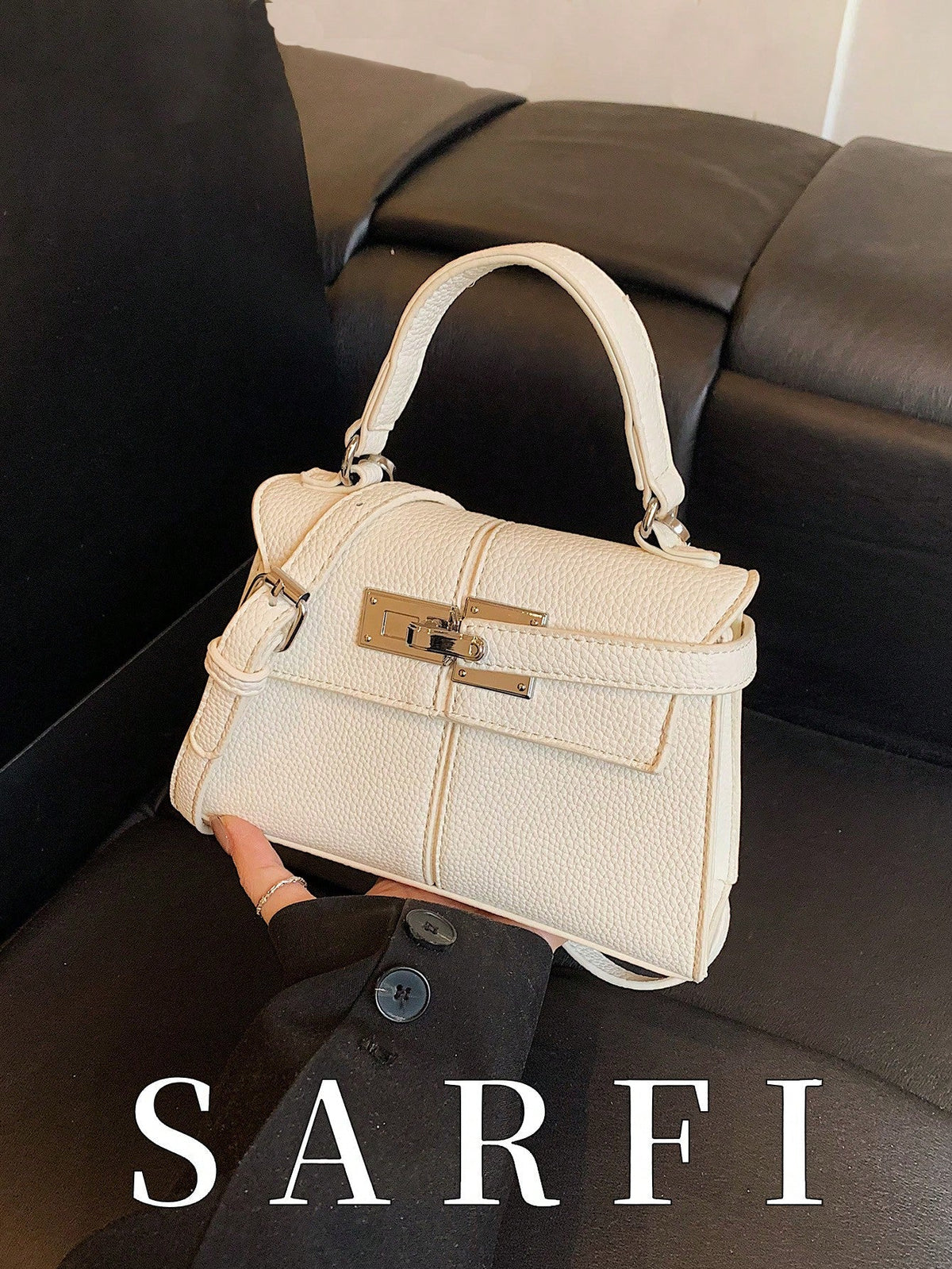 Women’s Litchi Grain Crossbody Handbag