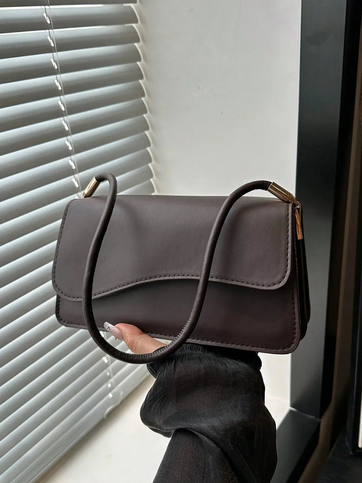 Asymmetrical Flap Vintage Shoulder Bag