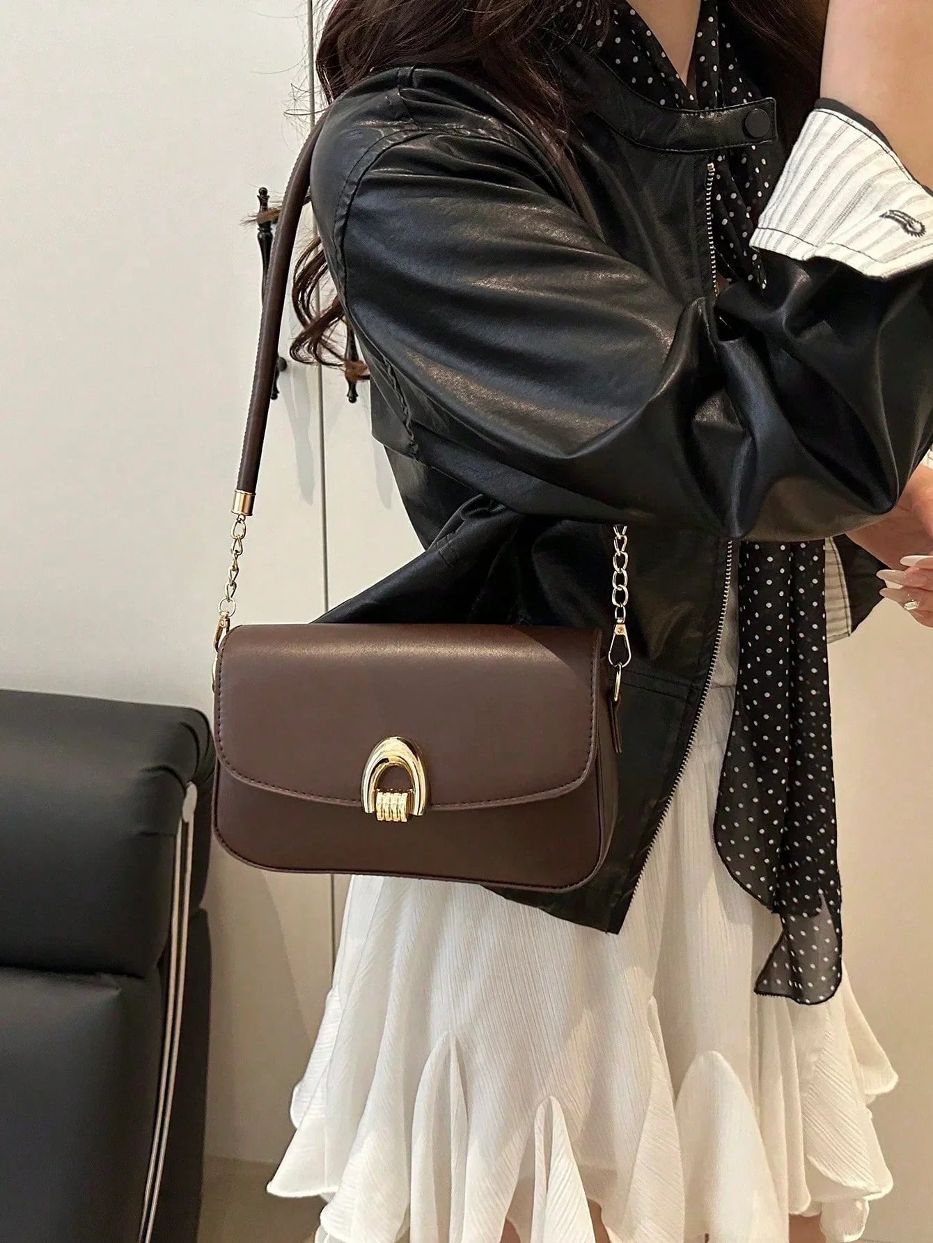 Women’s Elegant Crescent Shoulder Bag