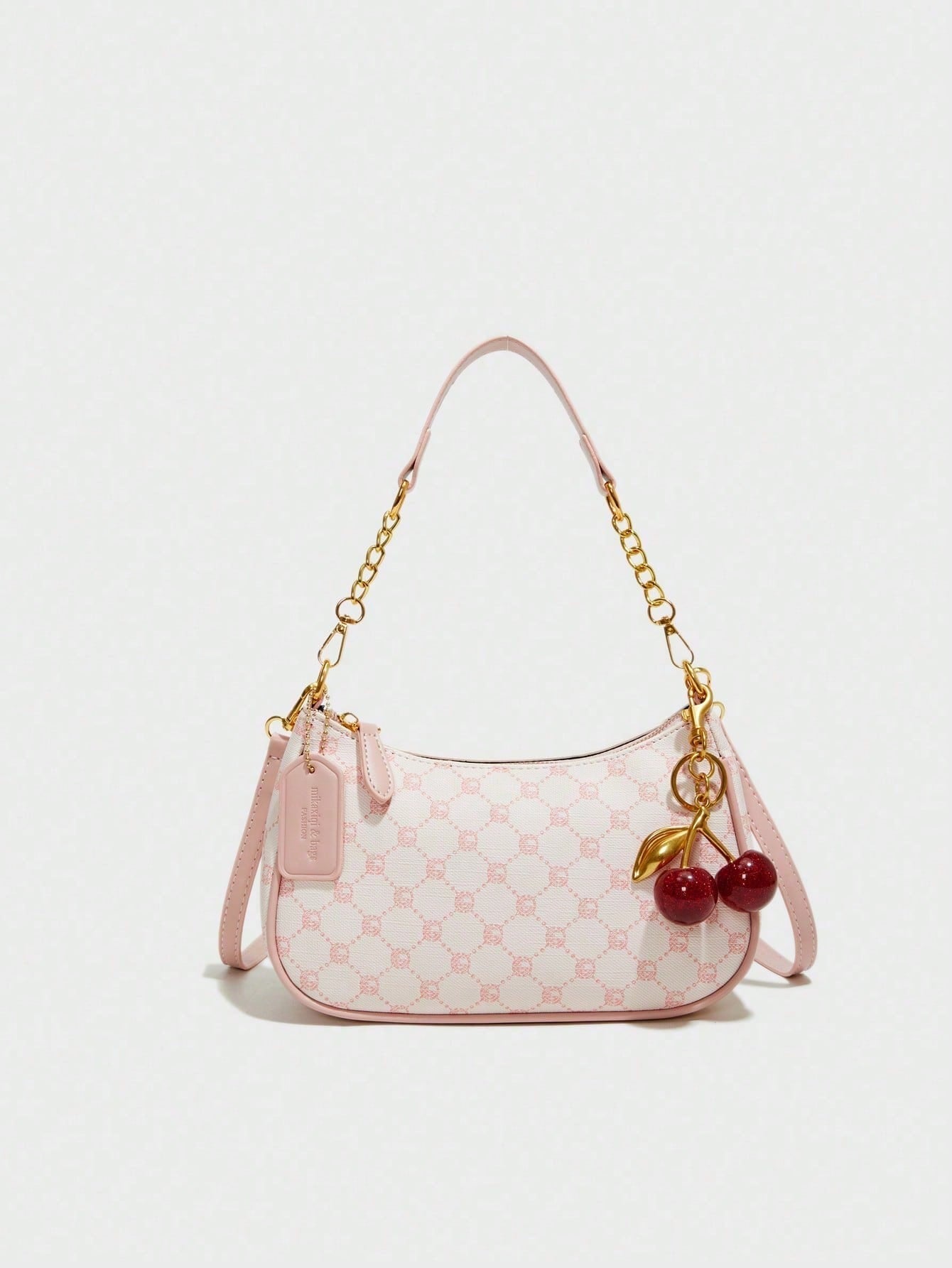 Classic Letter Pattern Shoulder Bag