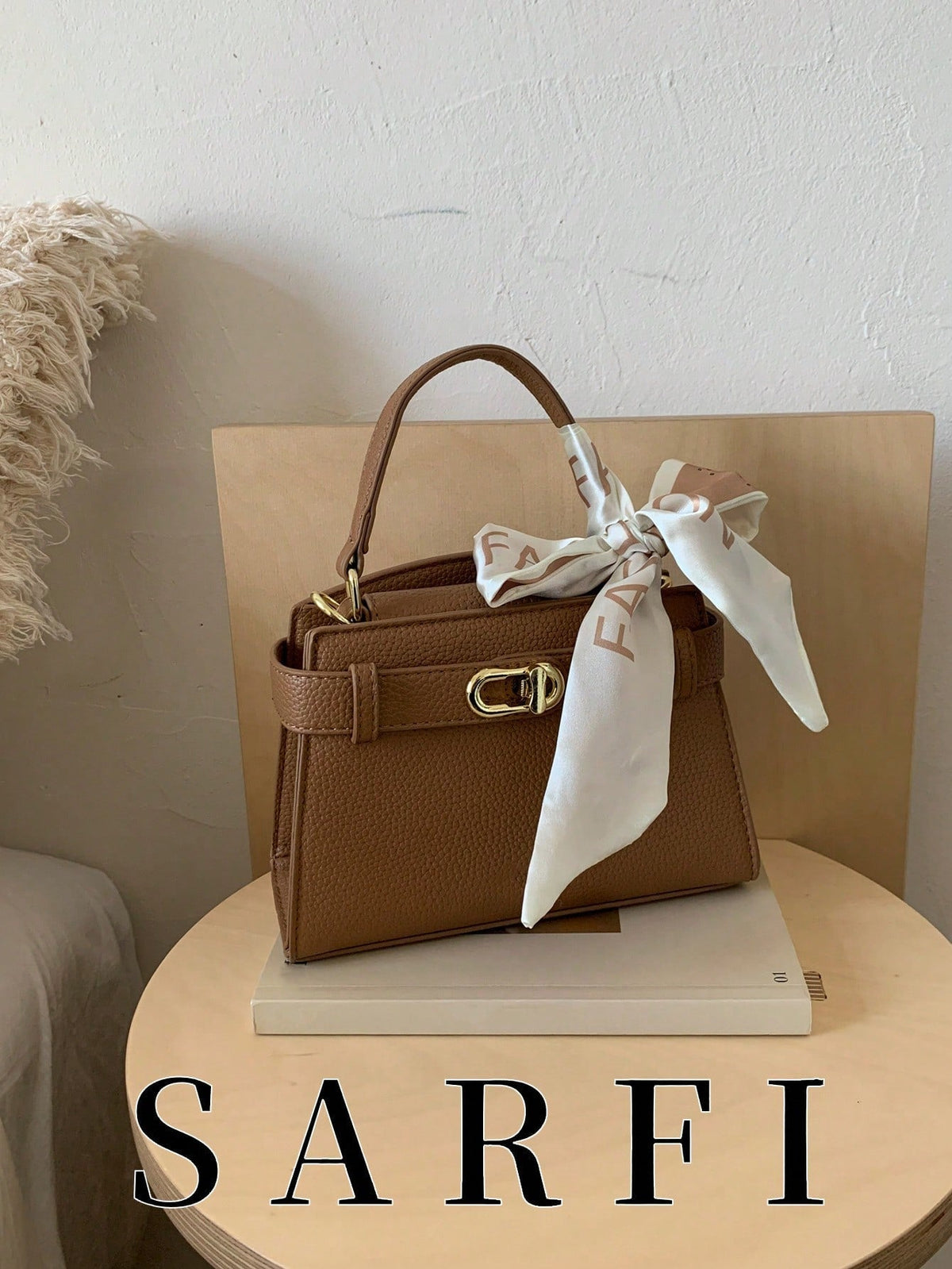 Women’s Litchi Grain Crossbody Handbag