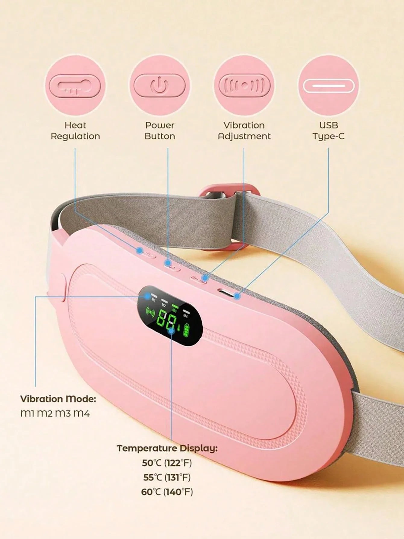Menstrual Electric Heating Pad Belt