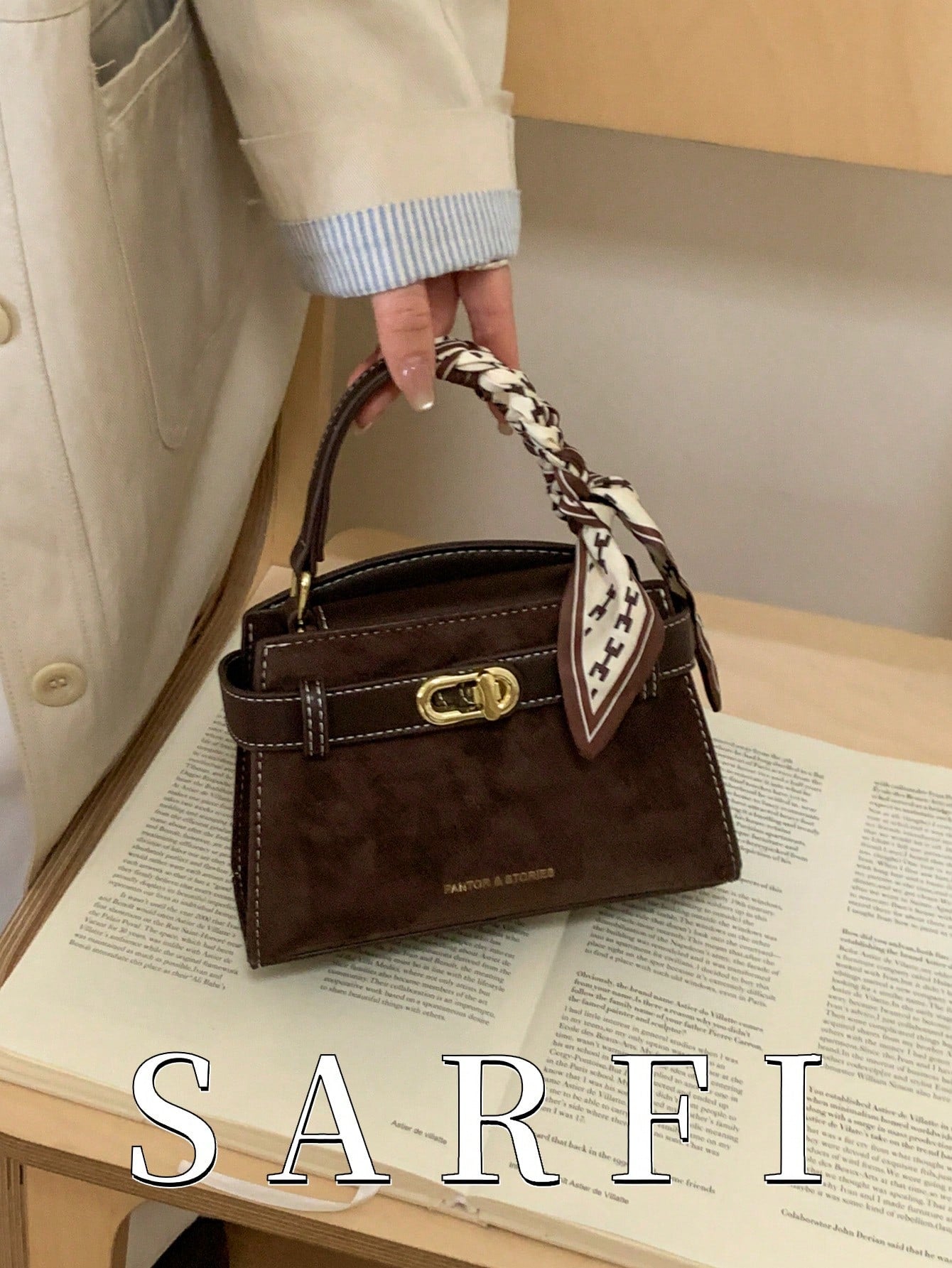 Women’s Litchi Grain Crossbody Handbag