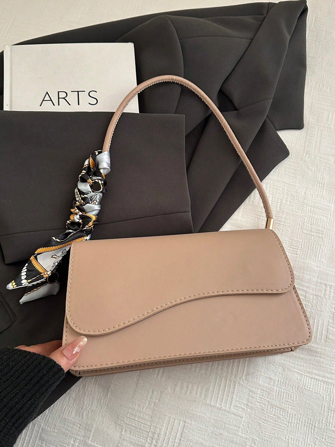 Asymmetrical Flap Vintage Shoulder Bag