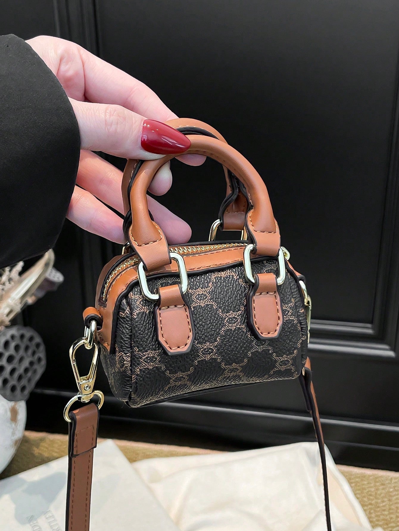 Mini Rhombus Colorblock Shoulder Bag