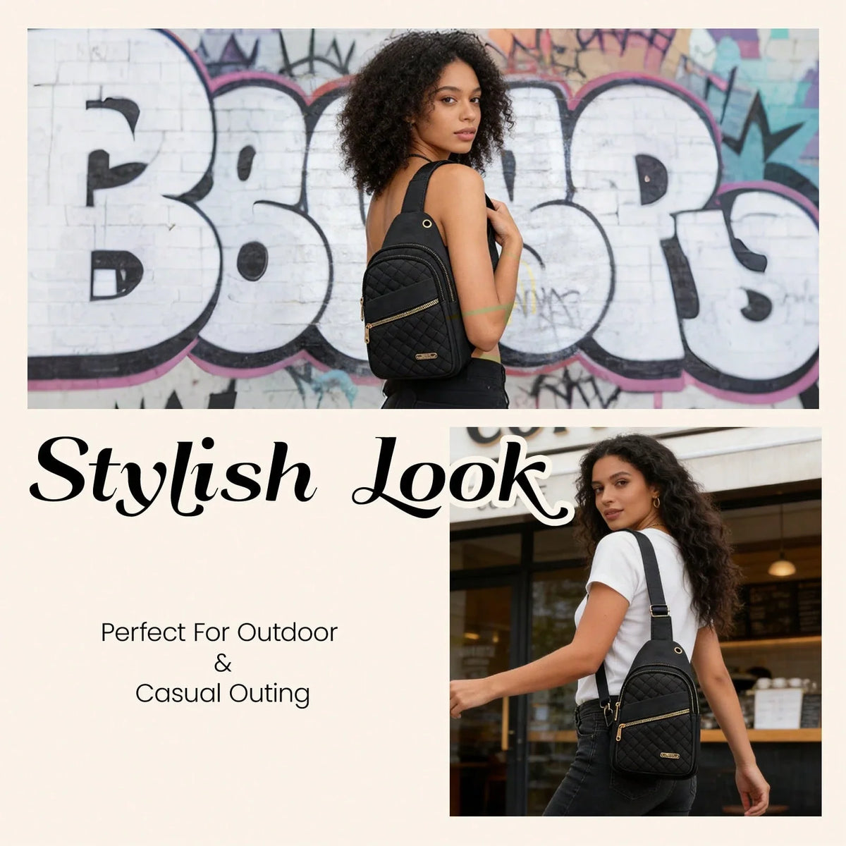 2026 Quilted Waist Crossbody Bag