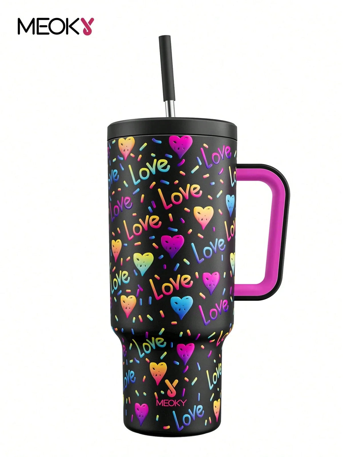 Meoky 40oz Stainless Steel Travel Tumbler