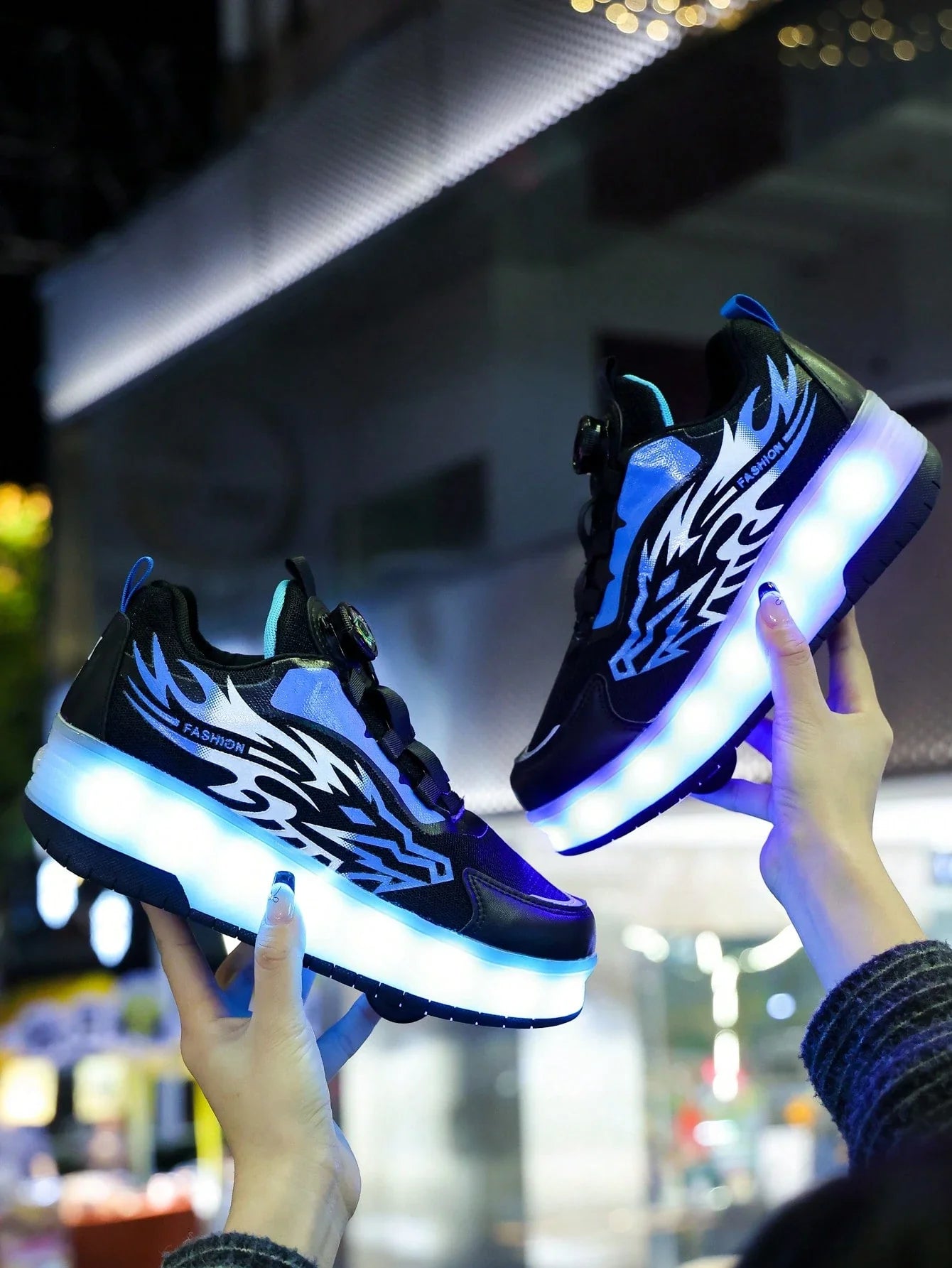 LED Light Up Roller Skate Shoes