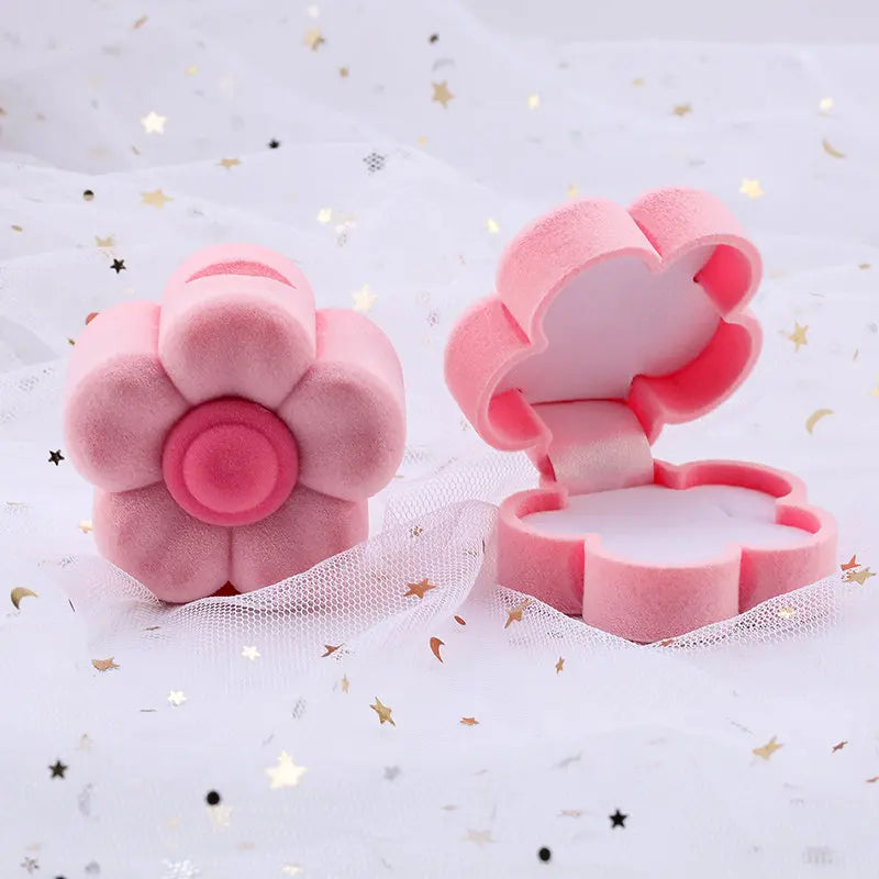 Velvet Jewelry Gift Box Holder