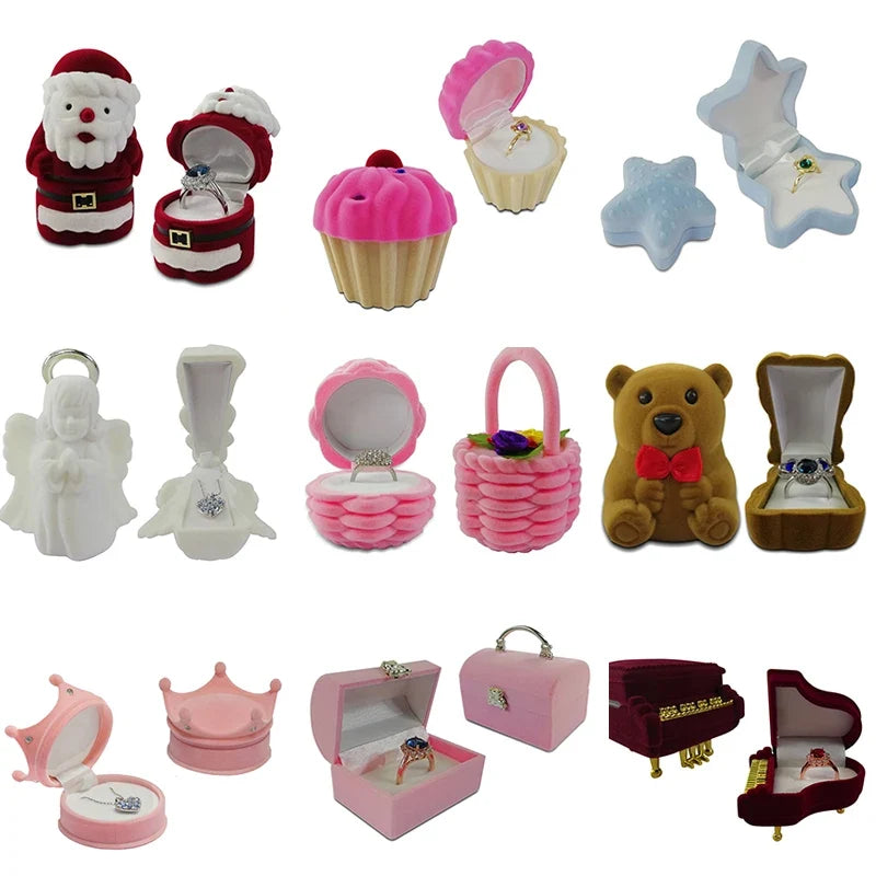 Mini Velvet Jewelry Storage Box