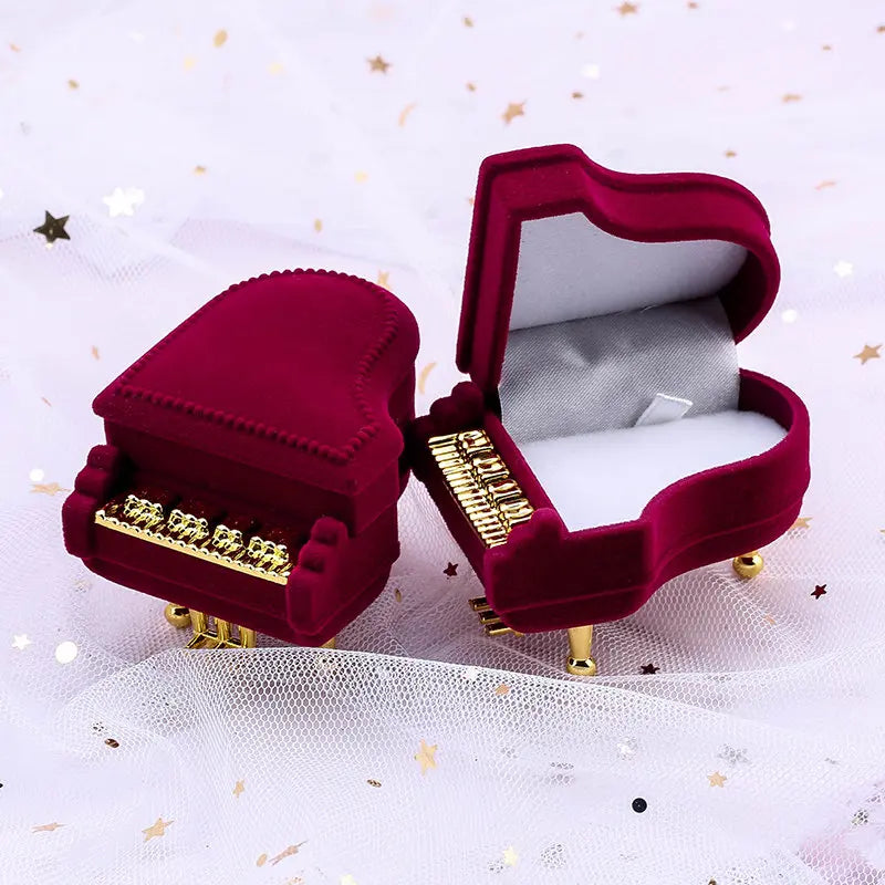 Velvet Jewelry Gift Box Holder