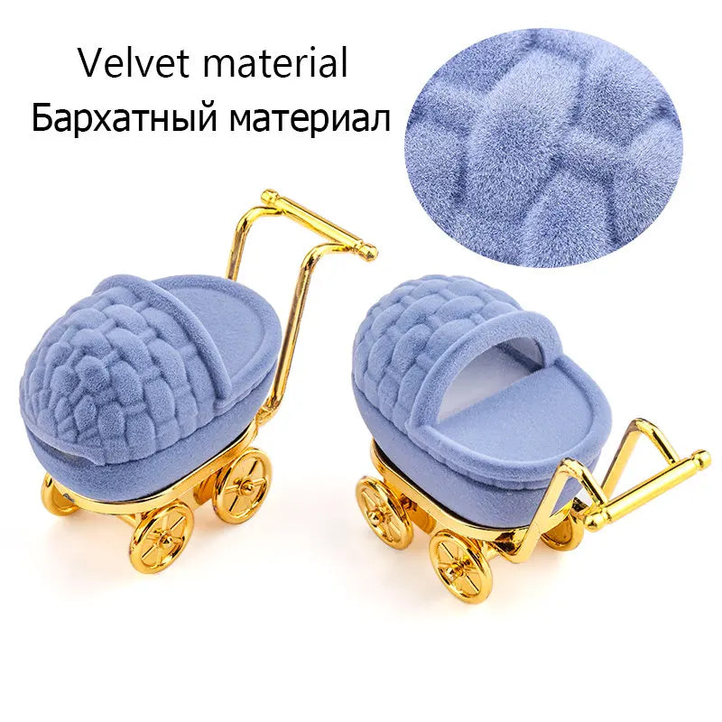 Velvet Jewelry Gift Box Holder