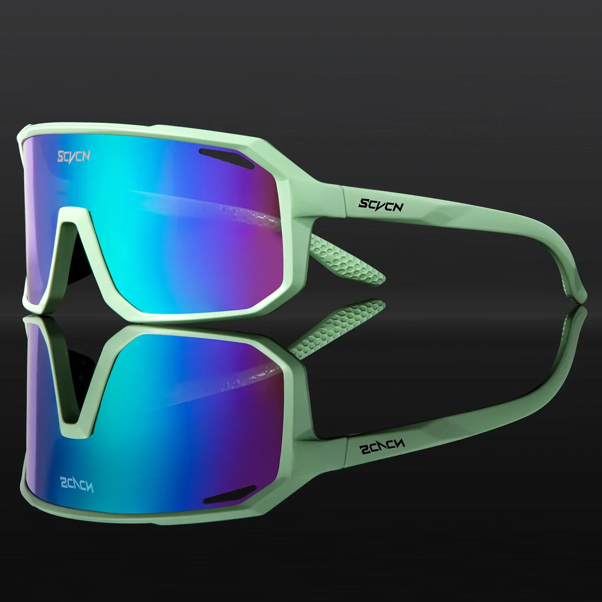 SCVCN Fashion HD Sunglasses Men Women Luxury Glasses Outdoor Sports Runing Drving Shades Racing UV400 MTB Bike Cycling Eyewear