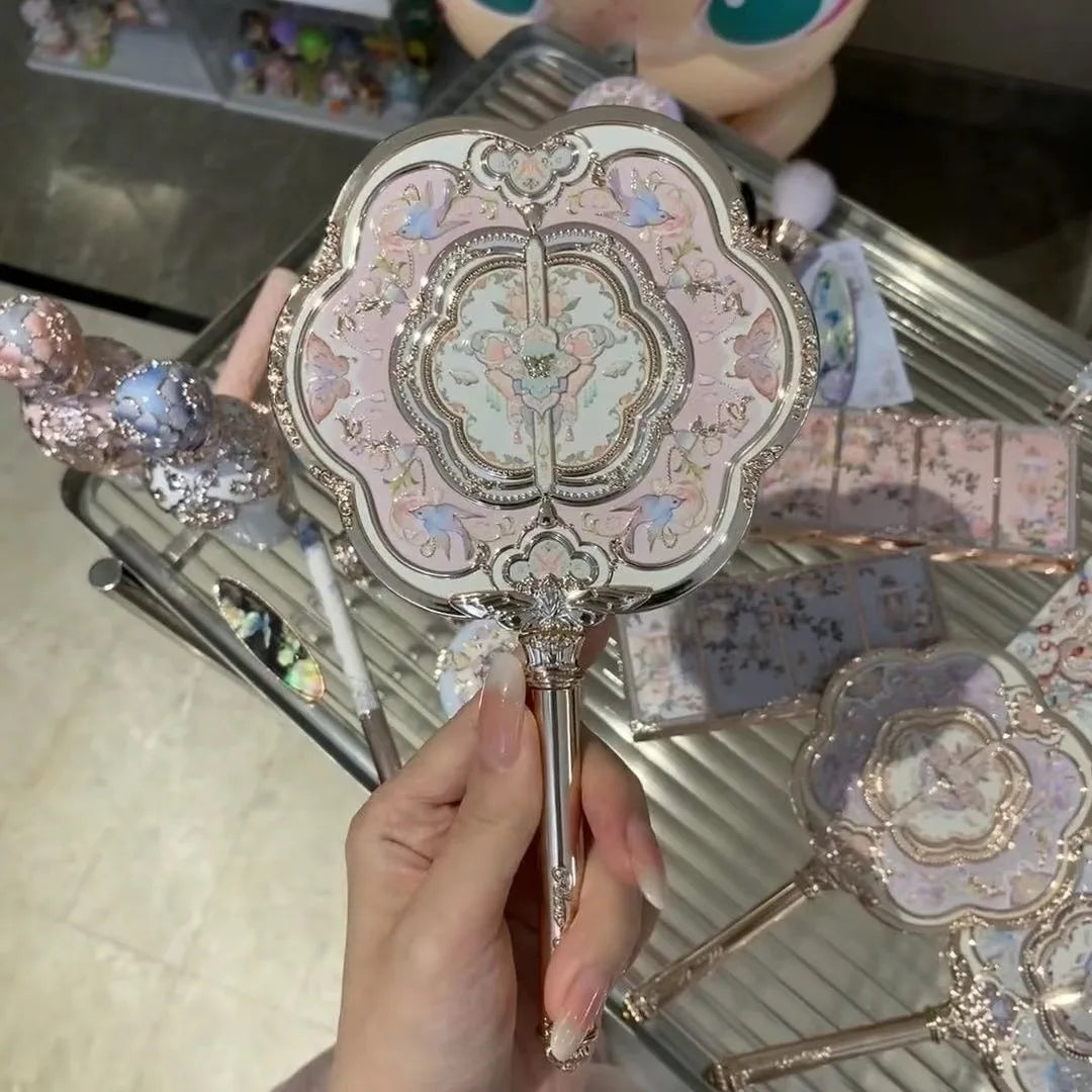 Flower Knows Angel Bunny Hand Mirror
