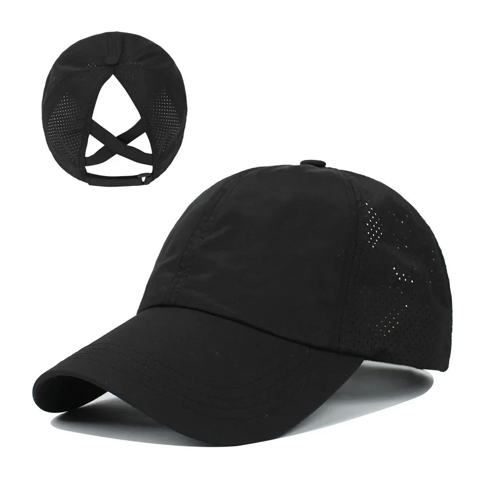 Women's Quick-Dry Ponytail Baseball Cap