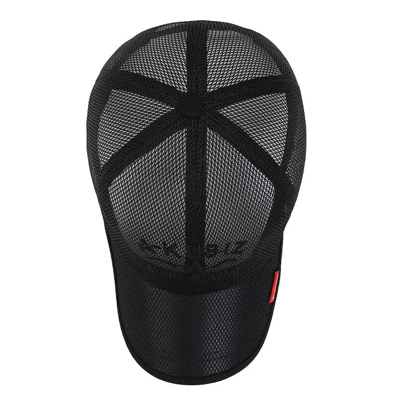 Embroidered Mesh Baseball Sun Cap