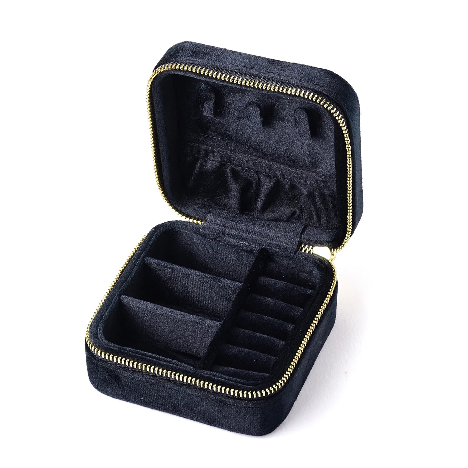 Vintage Velvet Travel Jewelry Box