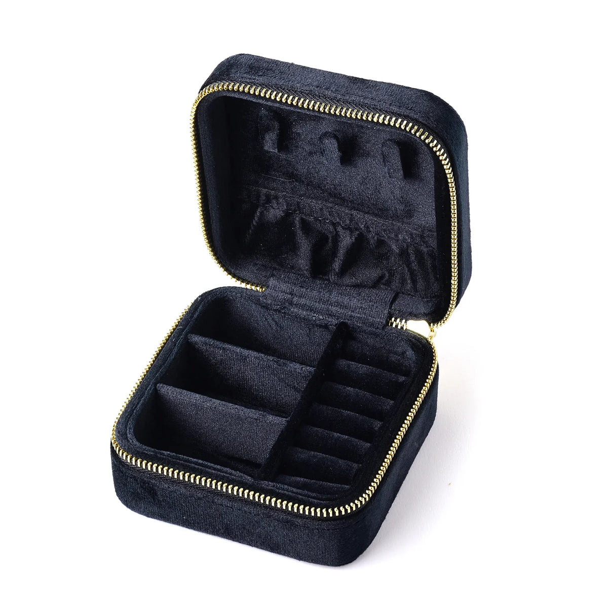 Vintage Velvet Travel Jewelry Box