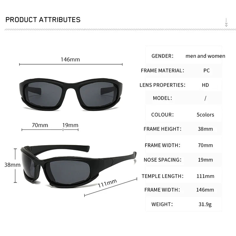 Fashion Cycling Glasses Sunglasses Black Silver Men Women Sun Glasses UV Protection Sports Goggle Camping Hiking Bicycle Eyewear