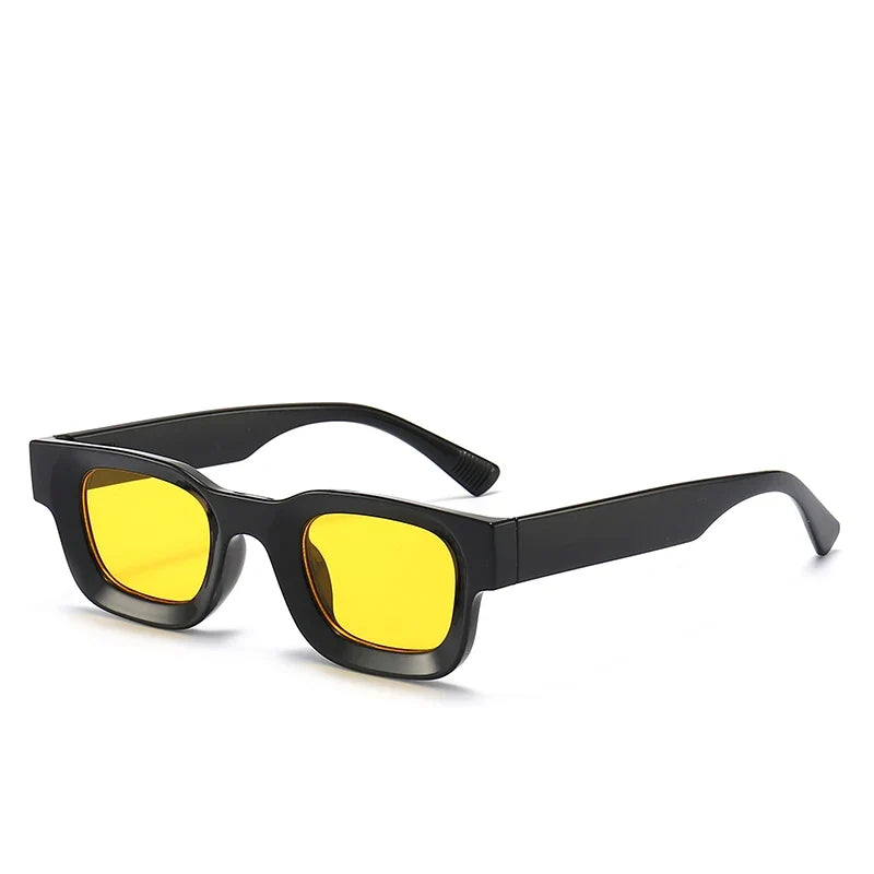 Small Rectangle Thick Frame Sunglasses