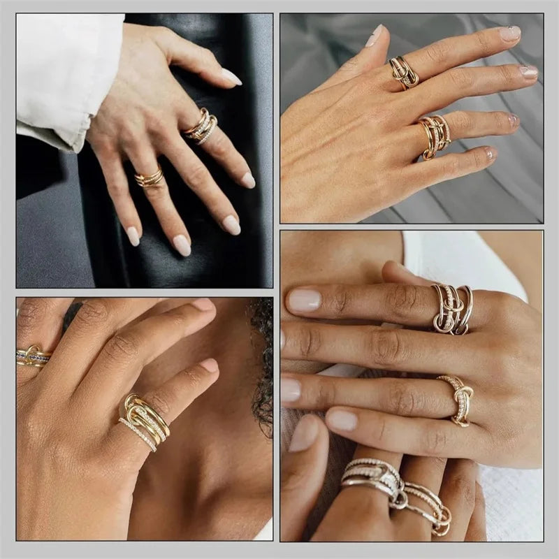 Two Tone Copper Stacking Rings