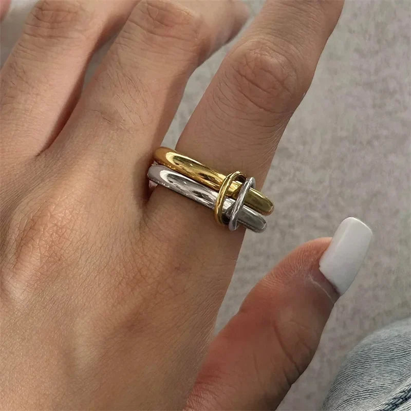 Two Tone Copper Stacking Rings