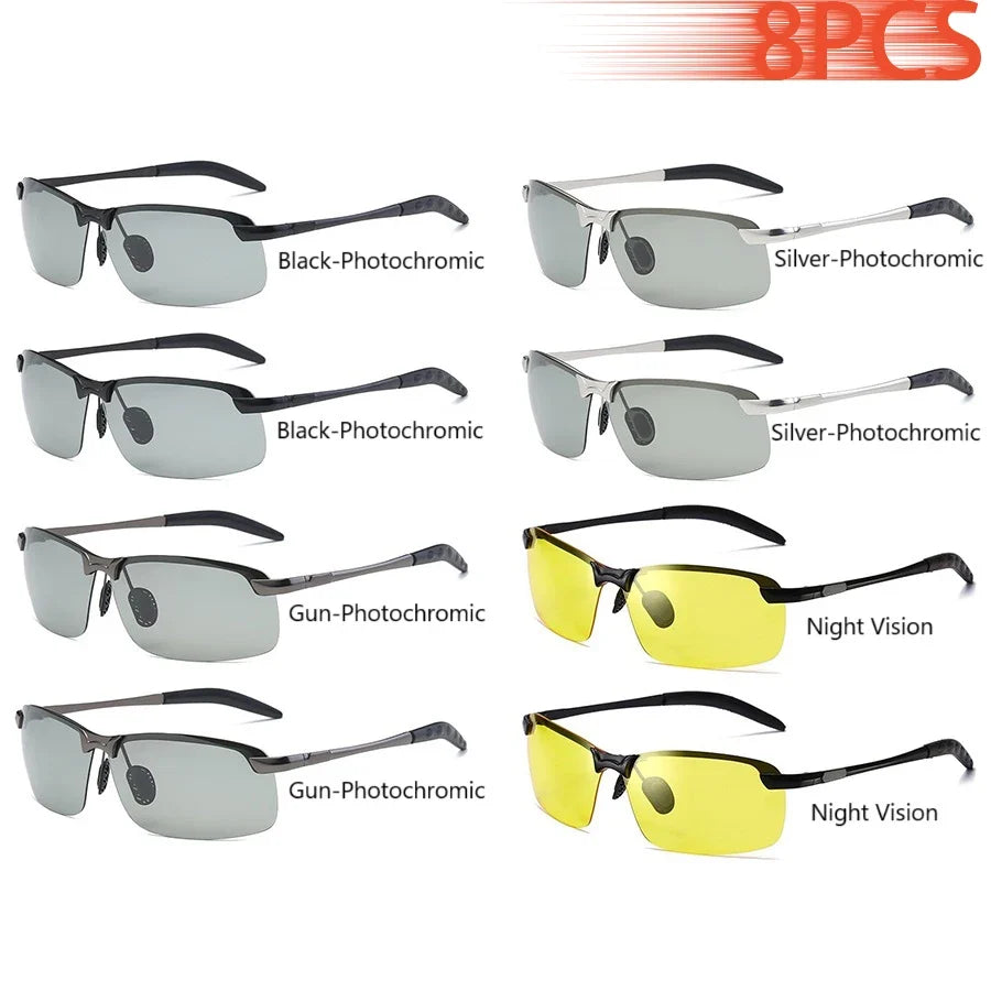 Photochromic Polarized Sunglasses Men