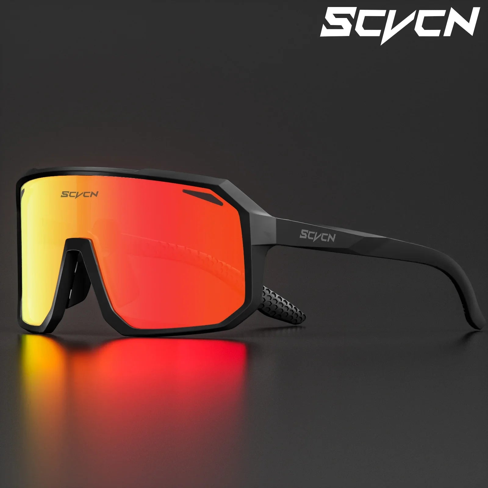 SCVCN Fashion HD Sunglasses Men Women Luxury Glasses Outdoor Sports Runing Drving Shades Racing UV400 MTB Bike Cycling Eyewear