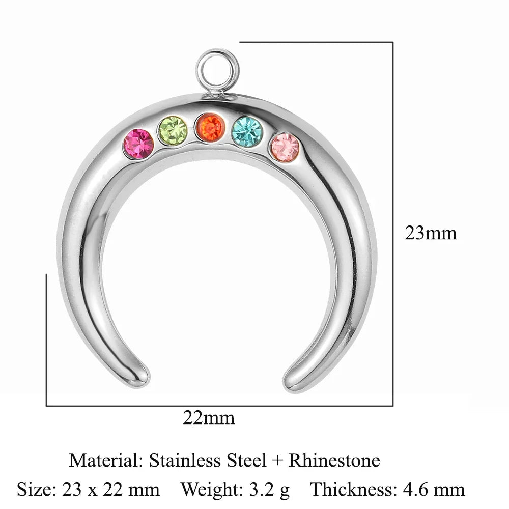 316 Stainless Steel Charm Pendant Set