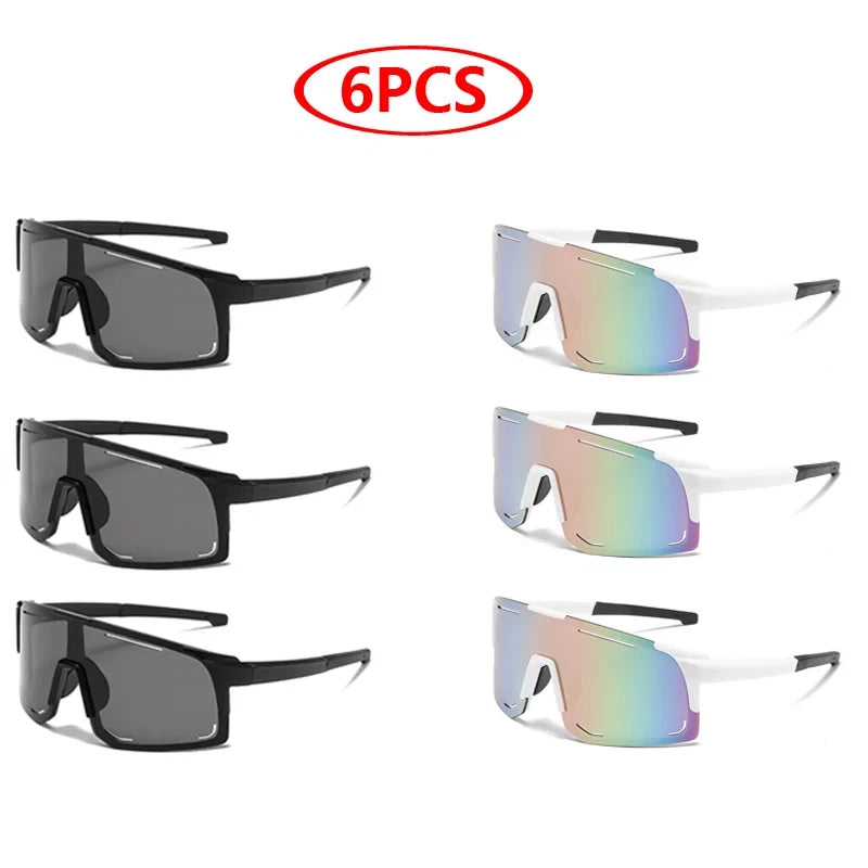 Sports Wrap Around Sunglasses For Women Men Large One Piece Sun Shades For Cycling Fishing Skiing Fashion Sun Glasses UV400