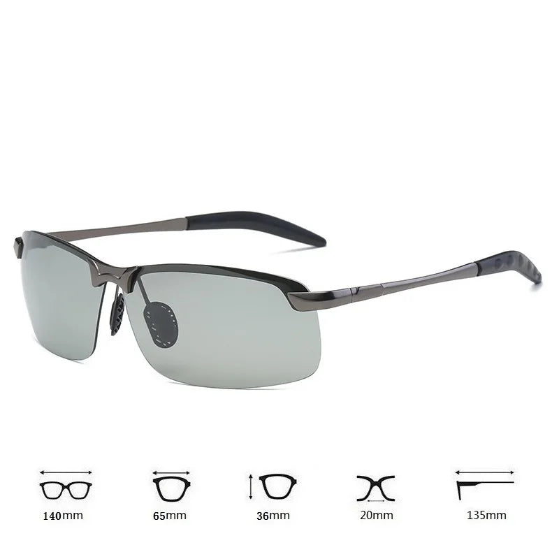 Photochromic Polarized Sunglasses Men