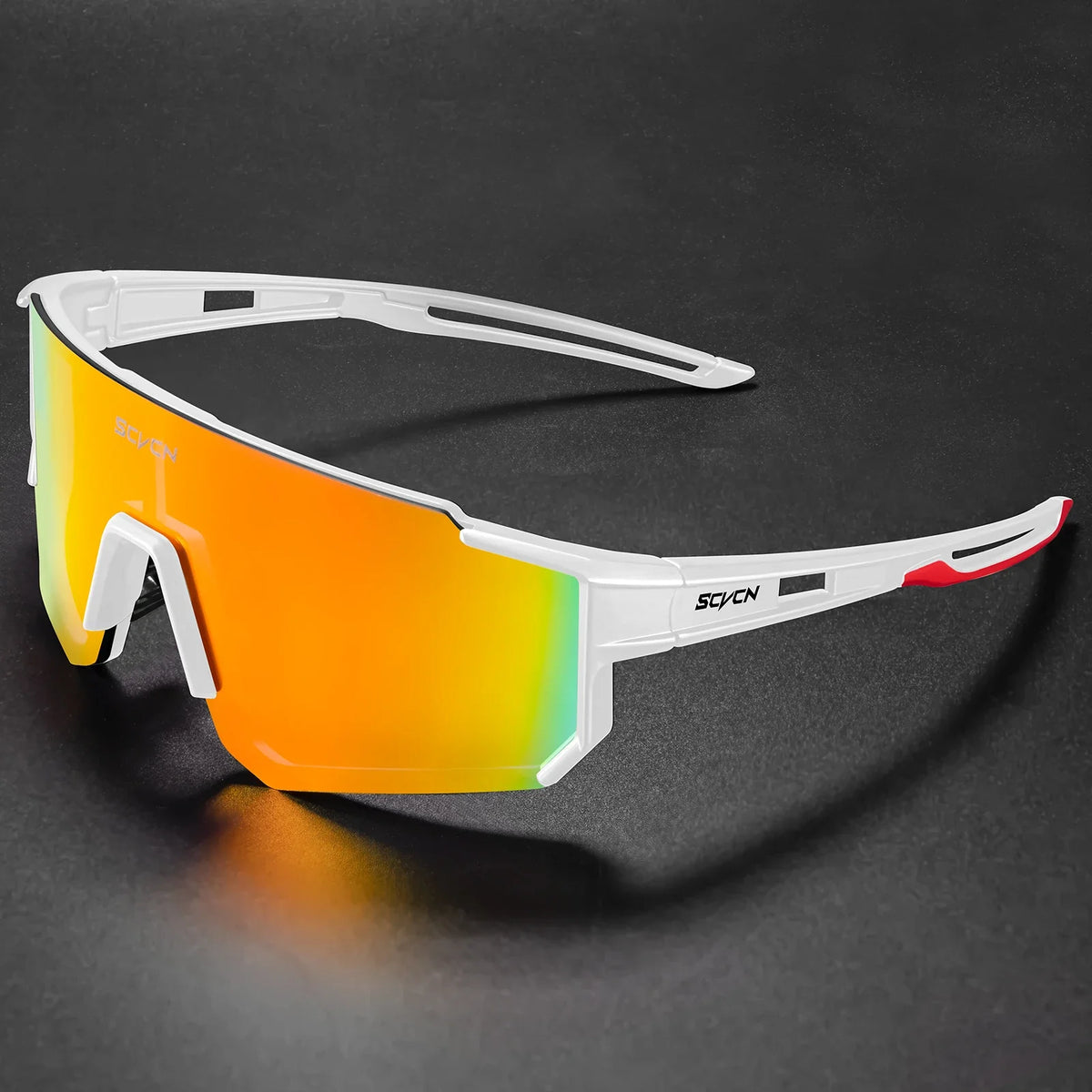 SCVCN Sunglasses for Men Sport Cycling Glasses Bike Mountain Bicycle Hiking Camping Golf UV400 Protection Glasses Women Baseball