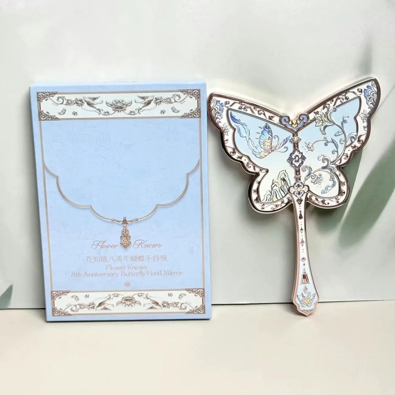 Flower Knows Angel Bunny Hand Mirror