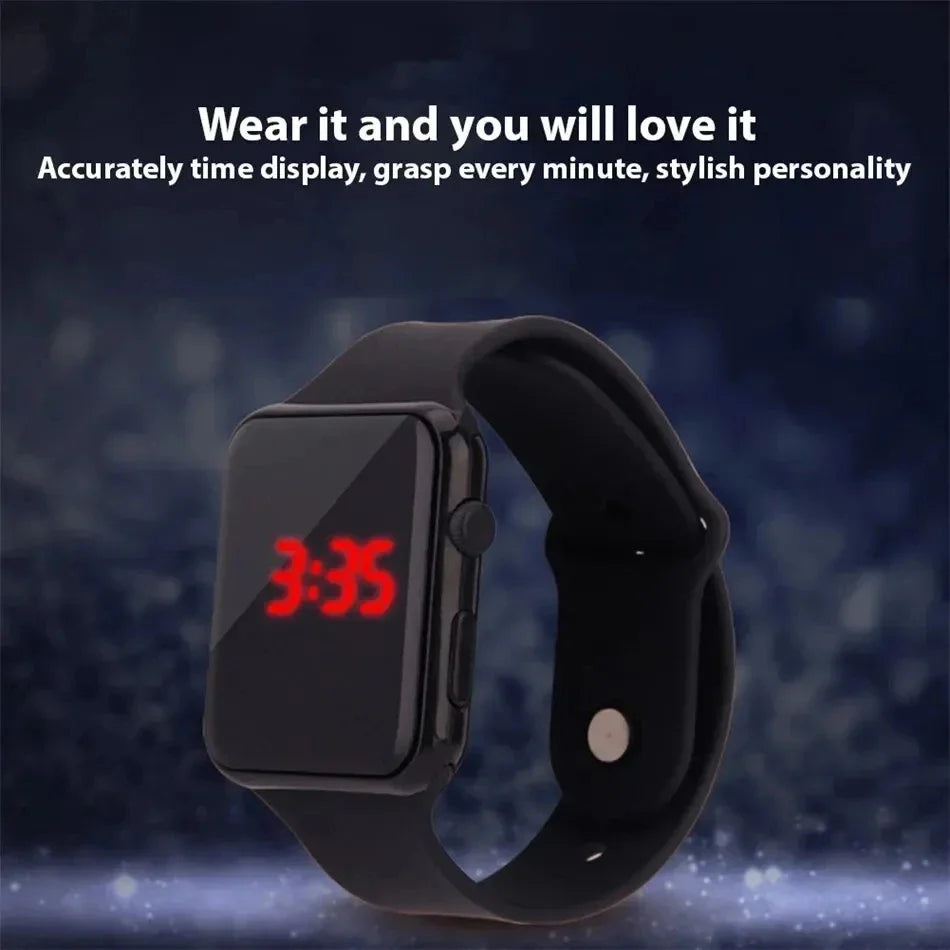 Simple Digital LED Sports Watch