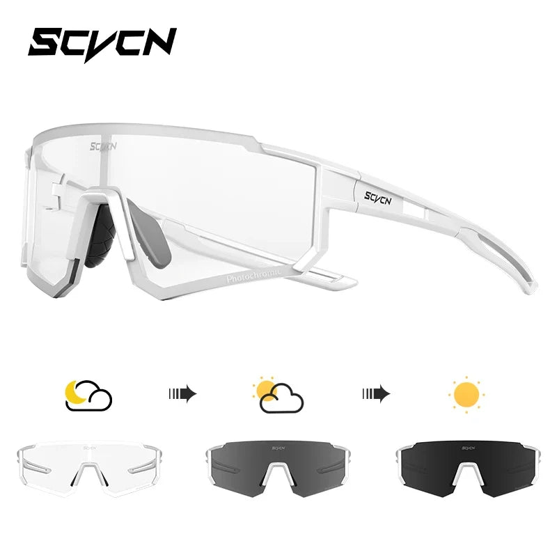 SCVCN new Outdoor Cycling Sunglasses Men MTB Bike Glasses Sports Mountain Climbing fishing Women Bicycle Cycling UV400 Goggles