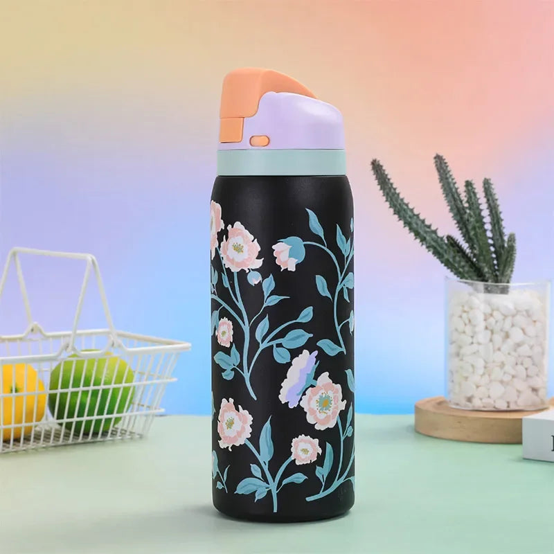 Owala Cartoon Steel Sports Water Bottle